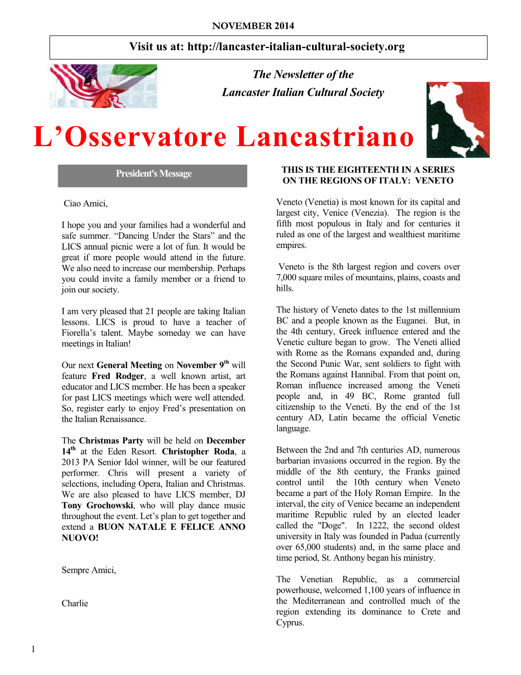 Nov 2014 Newsletter.Pdf