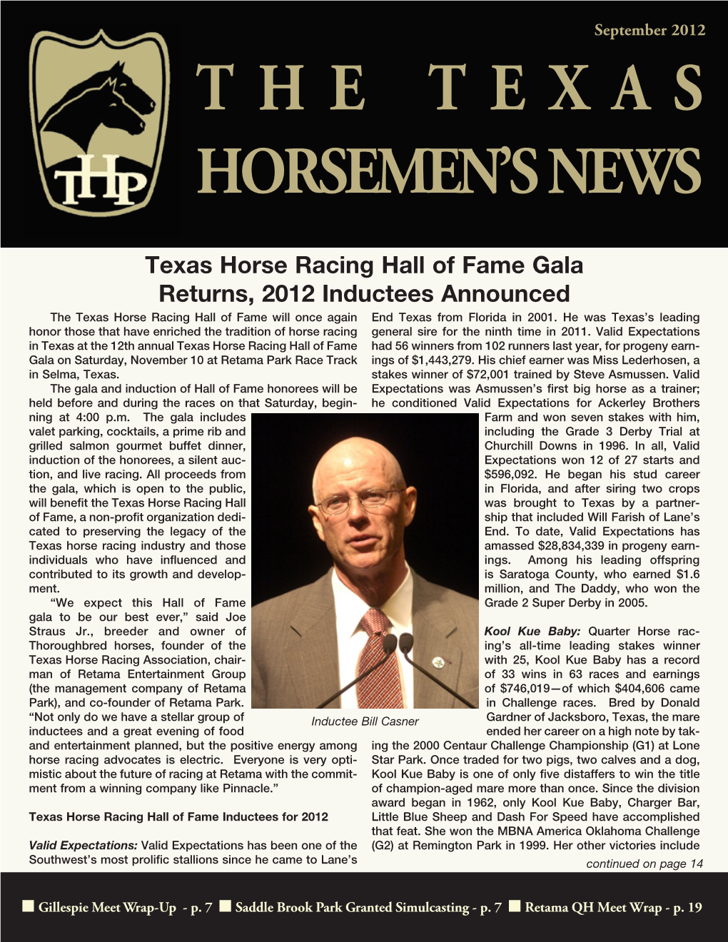 The Texas Horsemen's News