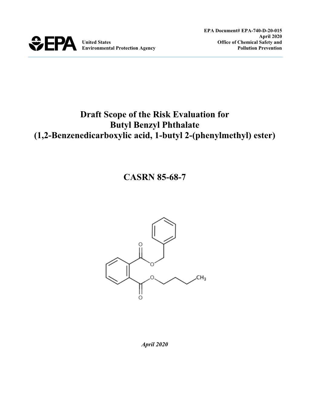 Butyl Benzyl Phthalate (1,2-Benzenedicarboxylic Acid, 1-Butyl 2-(Phenylmethyl) Ester)