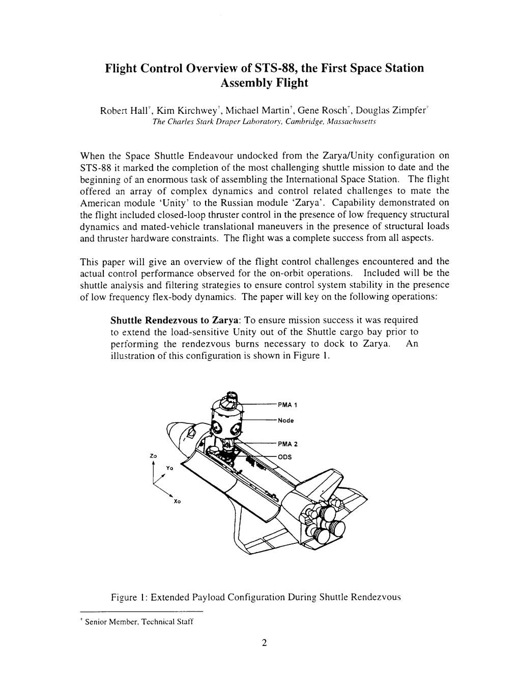 Flight Control Overview of STS-88, the First Space Station Assembly Flight