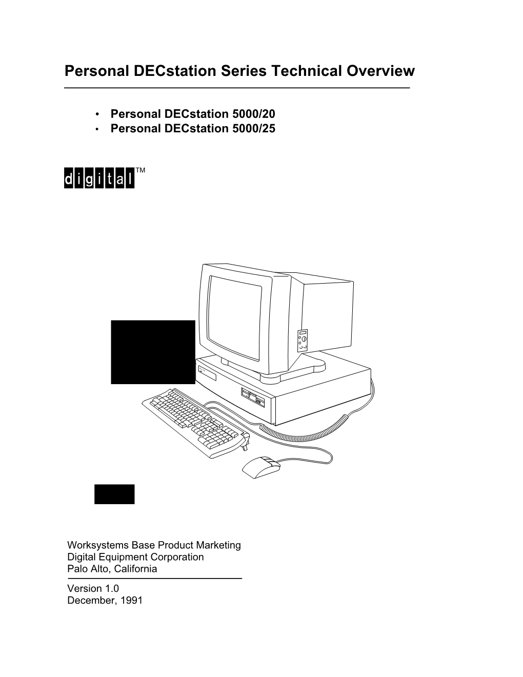 Personal Decstation Series Technical Overview