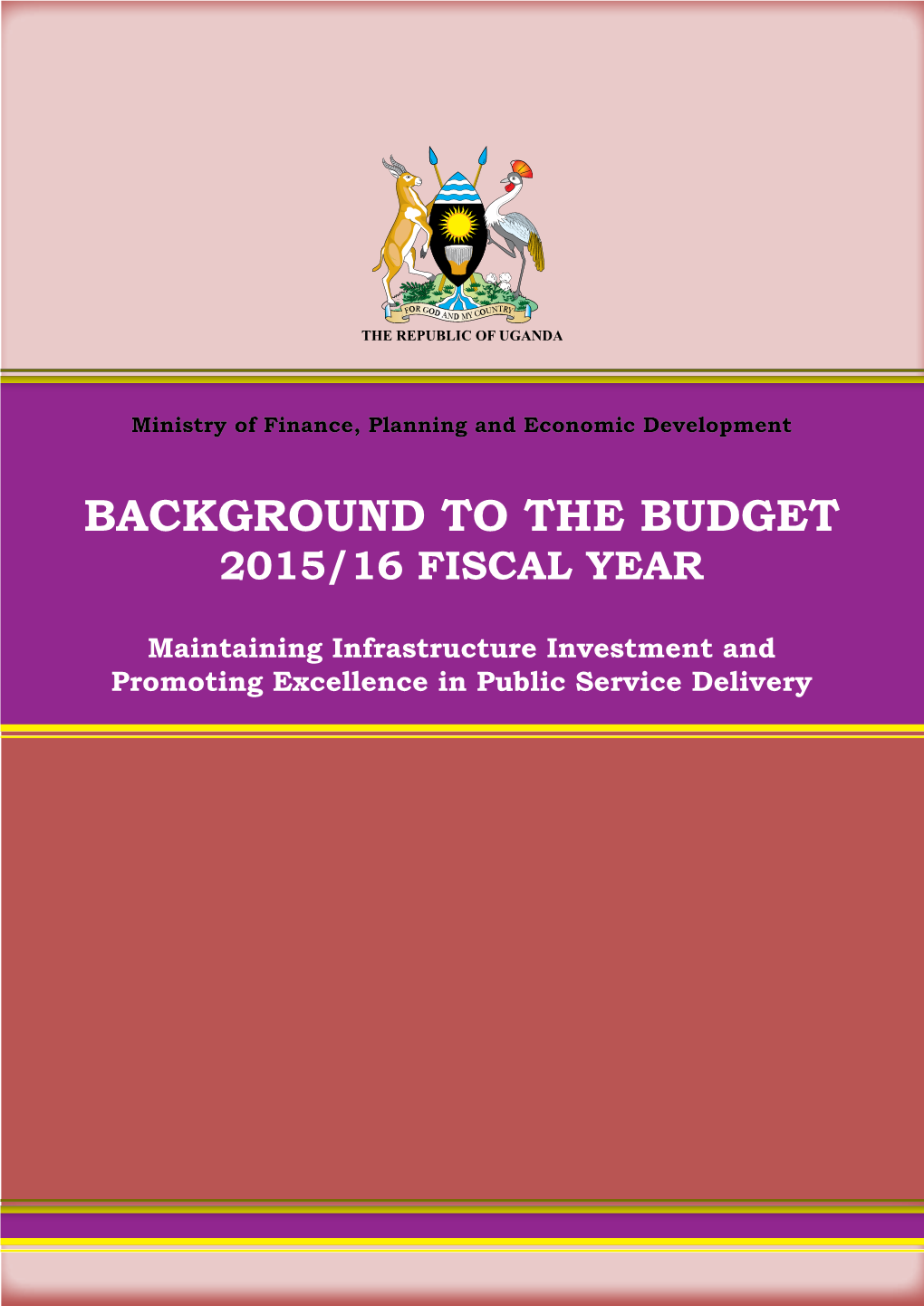 Background to the Budget Background to the Budget