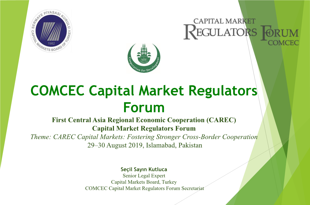 COMCEC Capital Market Regulators Forum