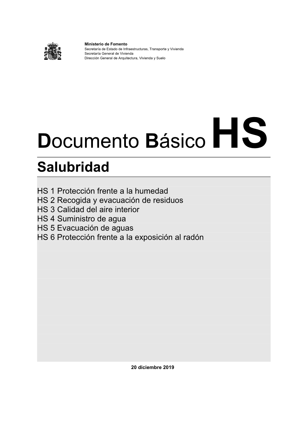 Documento Básico, Salubridad, HS-5