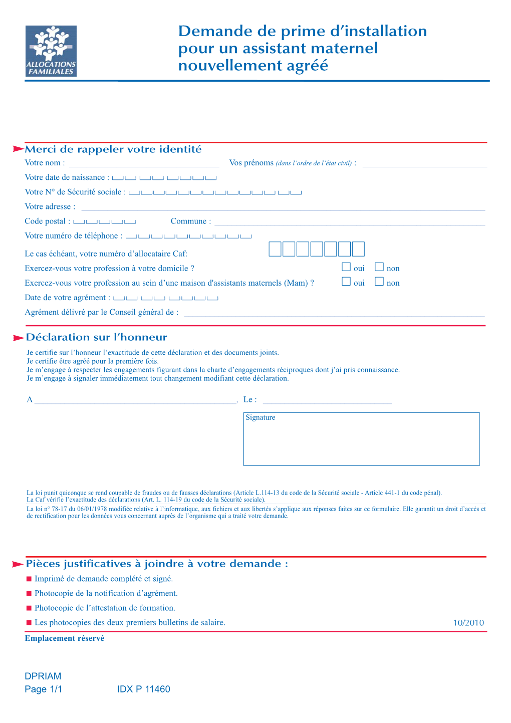 Demande Prime Installation Assist Maternel Nvl Agréé.Qxp