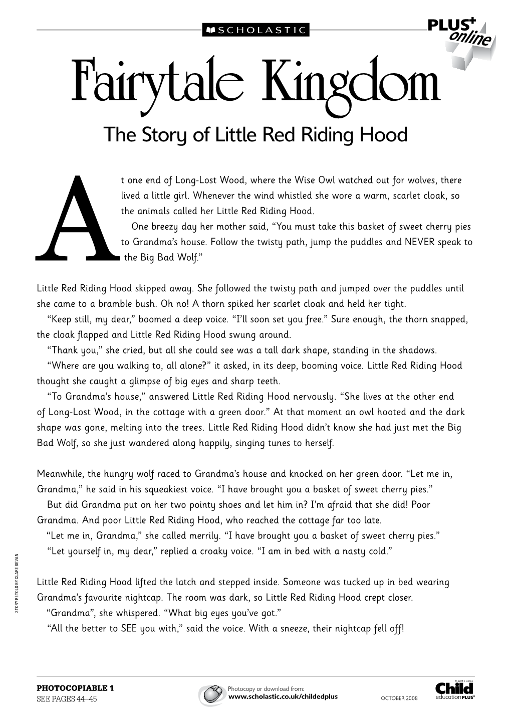 The Story of Little Red Riding Hood