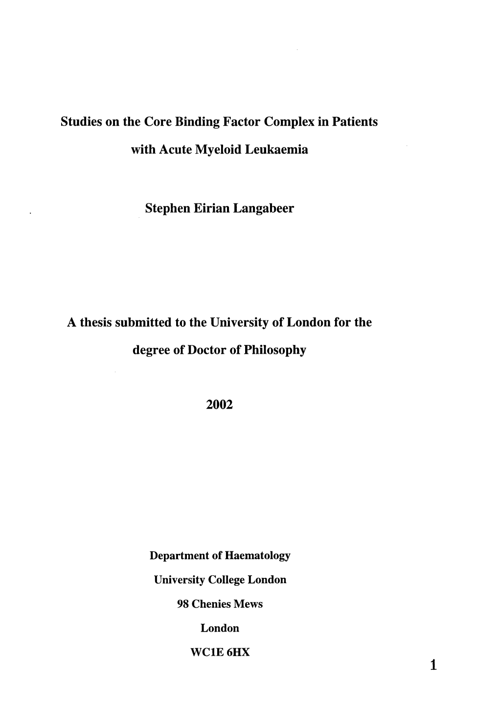 Studies on the Core Binding Fa.Pdf