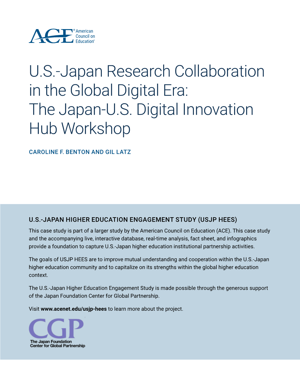 The Japan-US Digital Innovation Hub Workshop