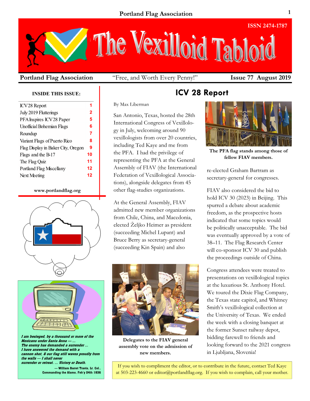 Vexilloid Tabloid #77, August 2019