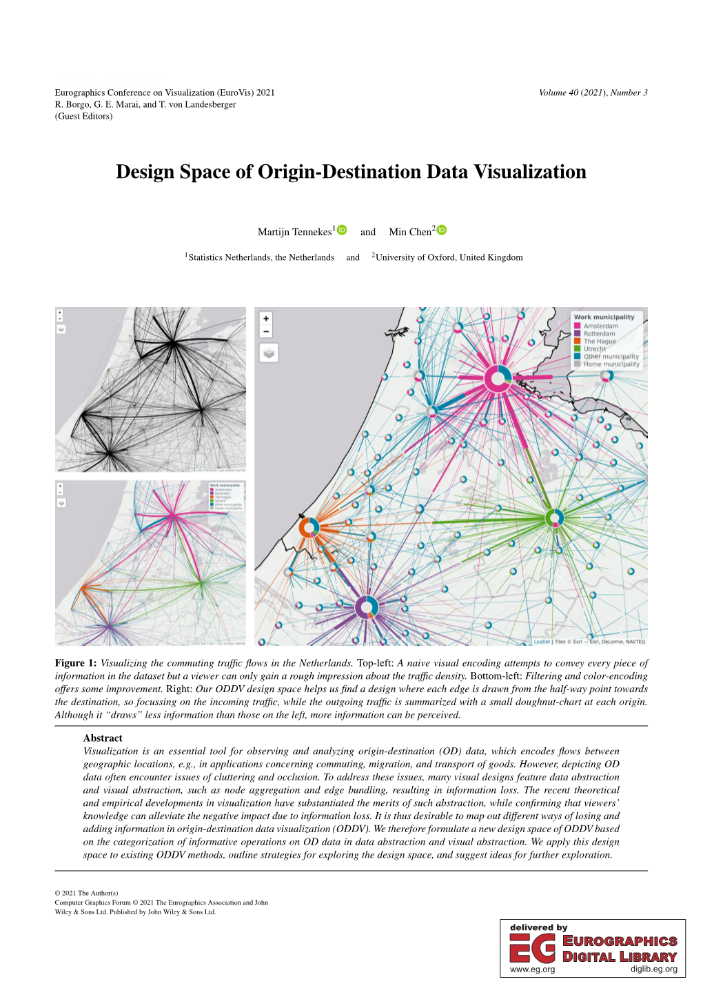 Design Space of Origin-Destination Data Visualization