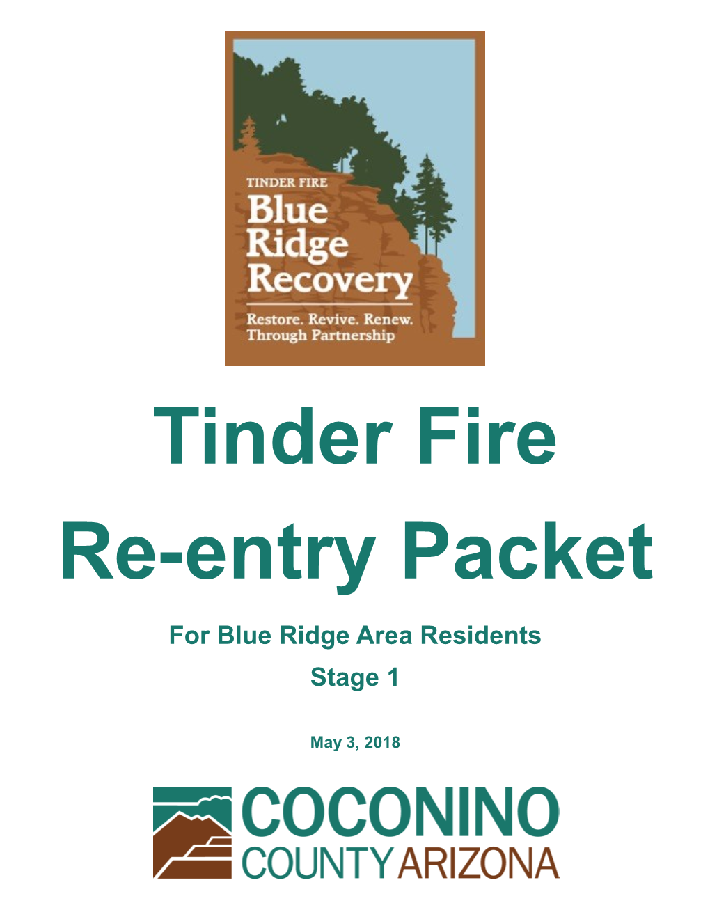 Tinder Fire Re-Entry Packet for Blue Ridge Area Residents Stage 1