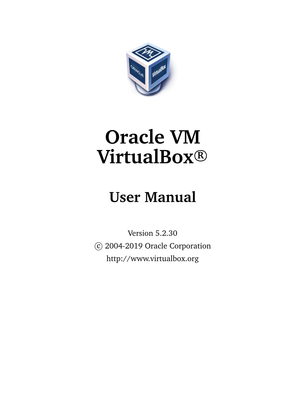 Oracle VM Virtualbox User Manual