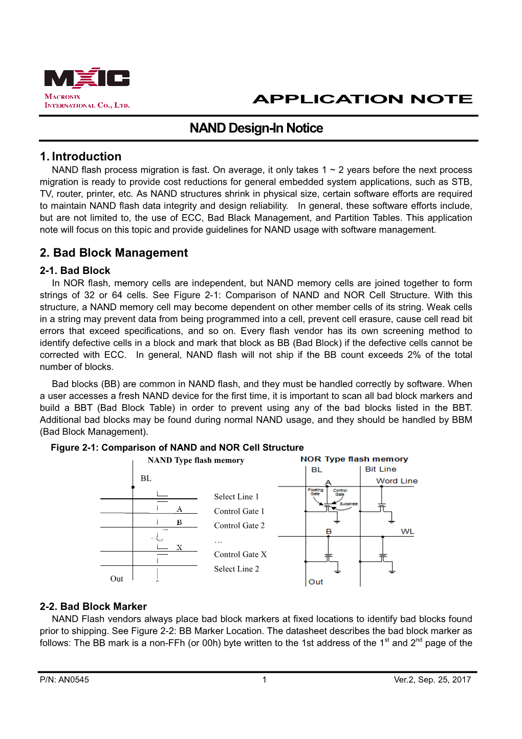 NAND Design-In Notice