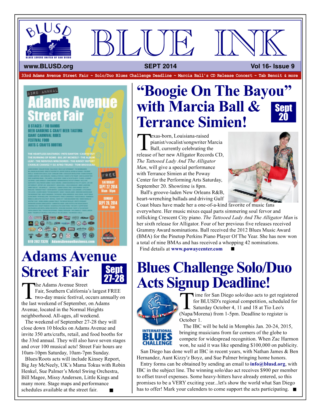 Blueink Newsletter September 2014