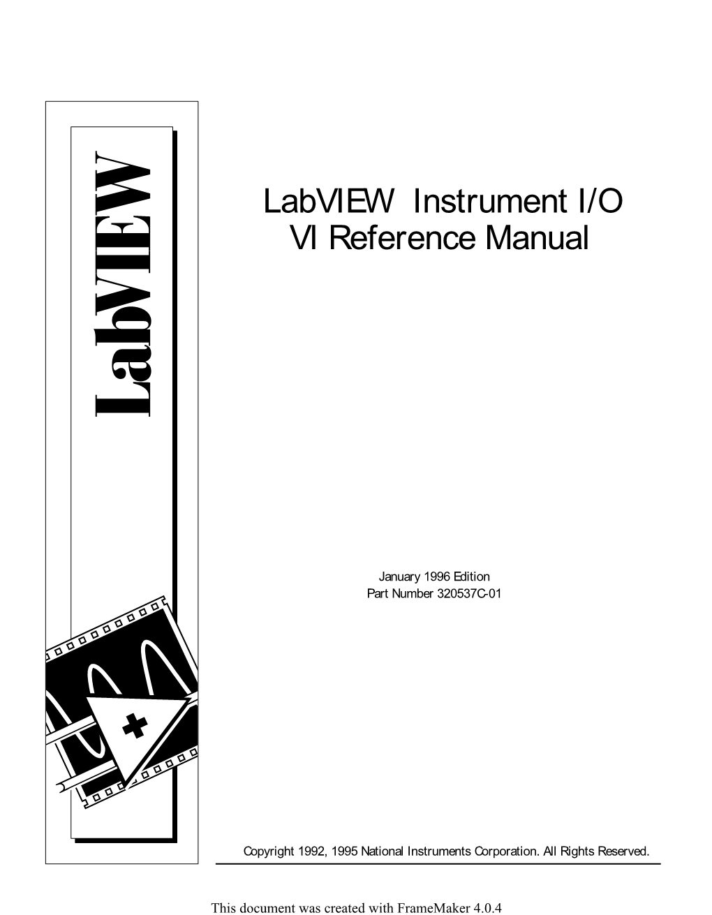 Labview Instrument I/O VI Reference Manual