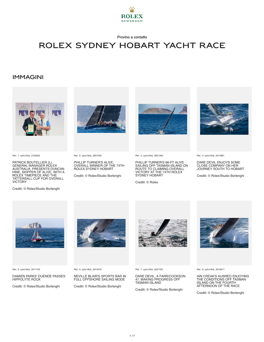 Rolex Sydney Hobart Yacht Race