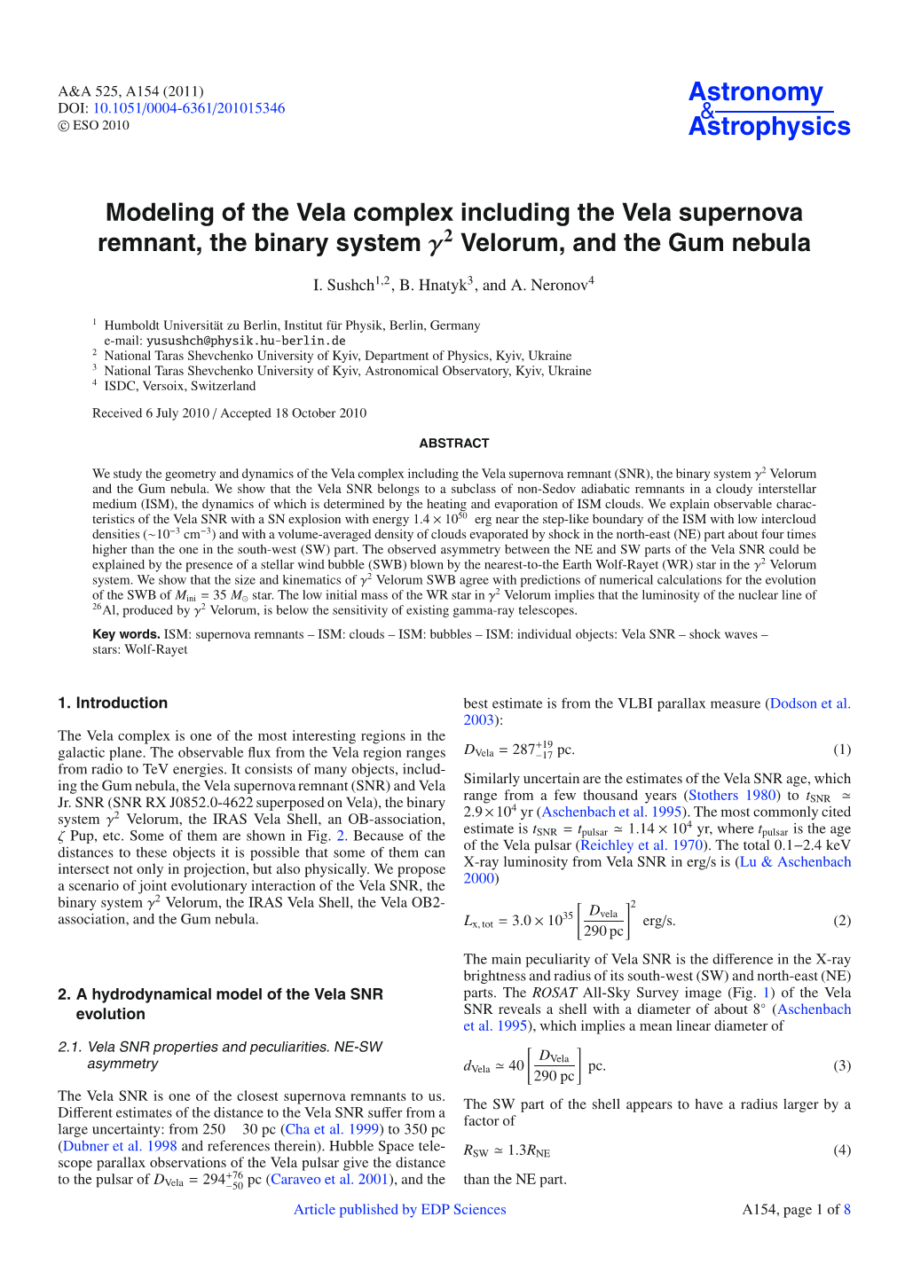 Astronomy DOI: 10.1051/0004-6361/201015346 & �C ESO 2010 Astrophysics