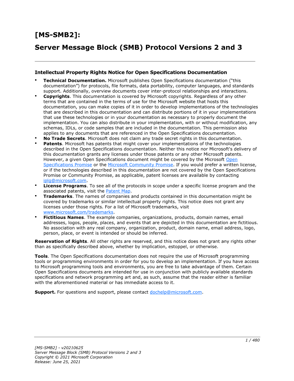 [MS-SMB2]: Server Message Block (SMB) Protocol Versions 2 and 3