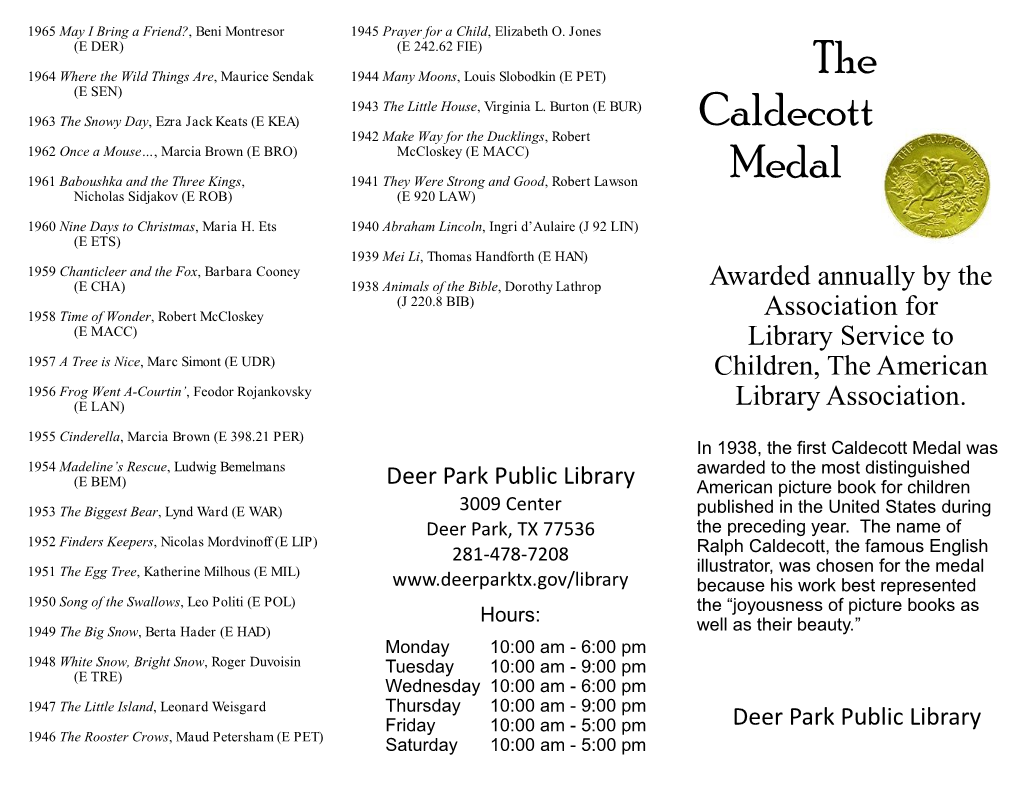 The Caldecott Medal