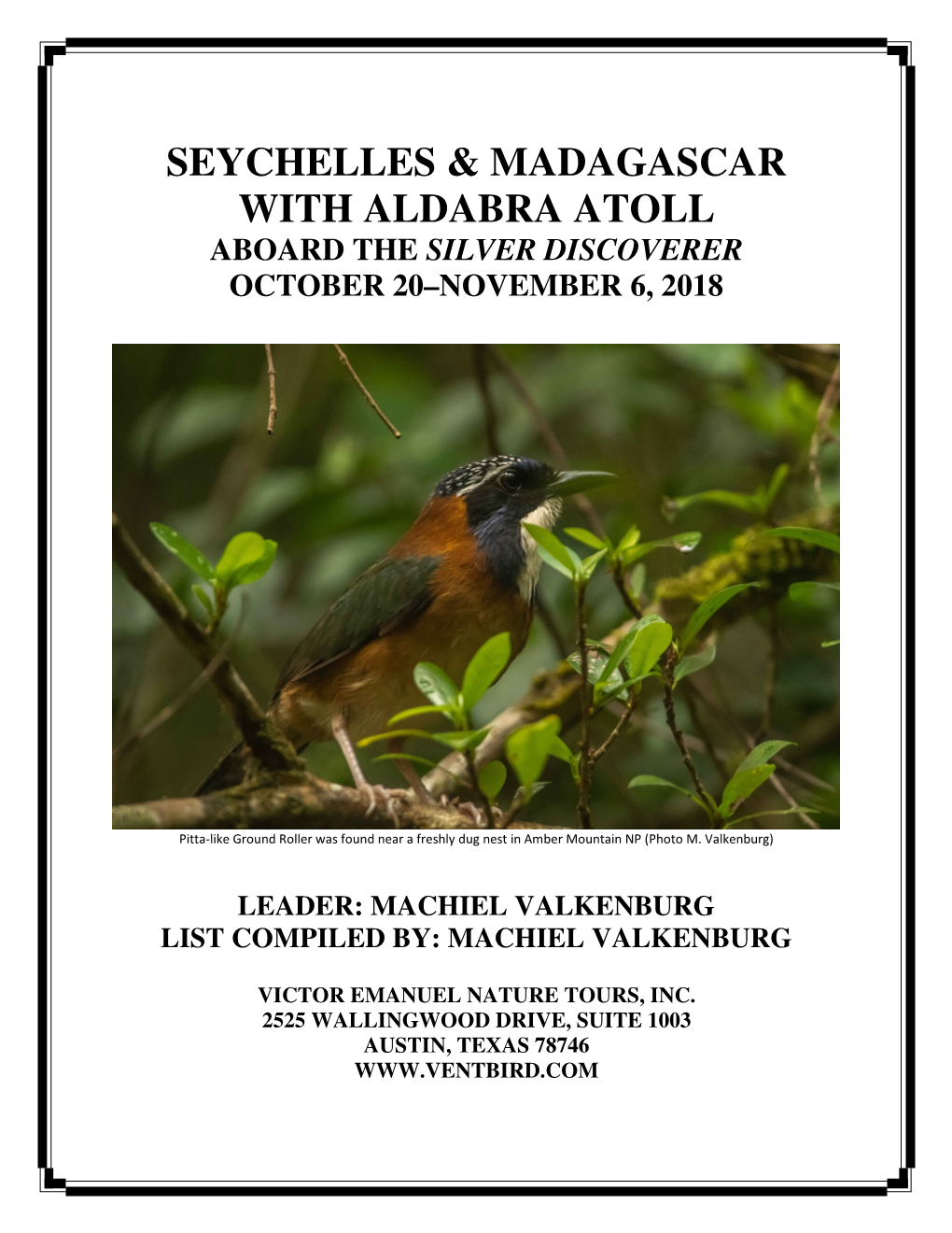 Seychelles & Madagascar with Aldabra Atoll