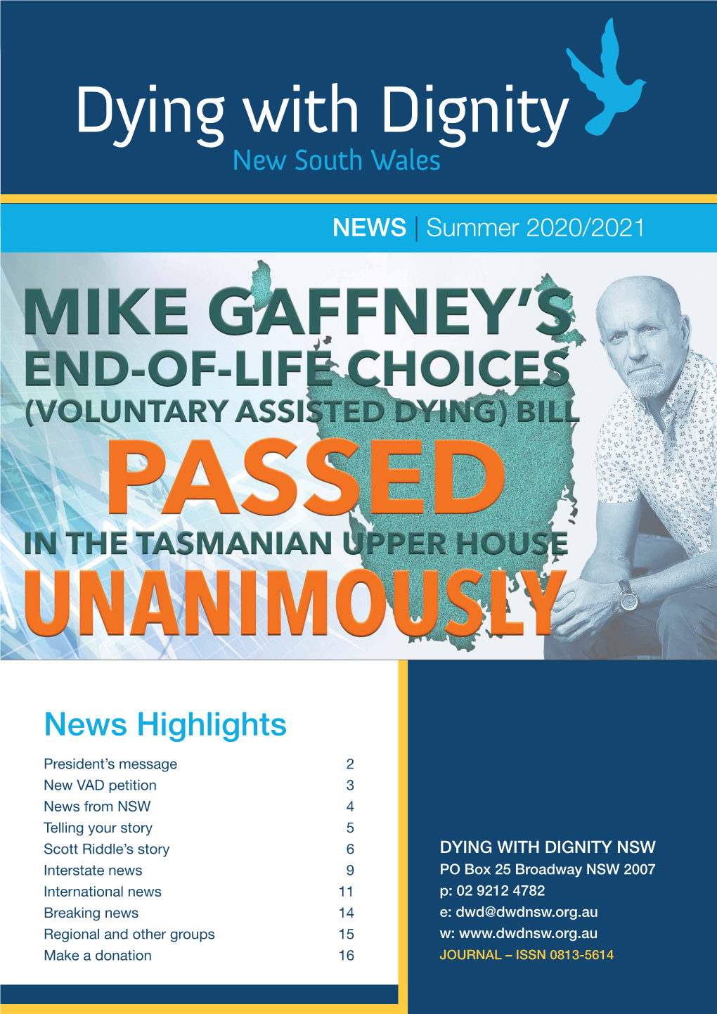 Dying with Dignity NSW Summer 2020/21 Newsletter