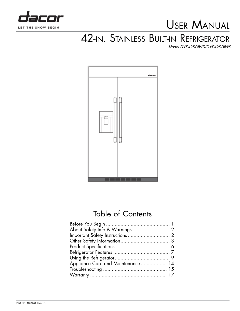 User Manual 42-In