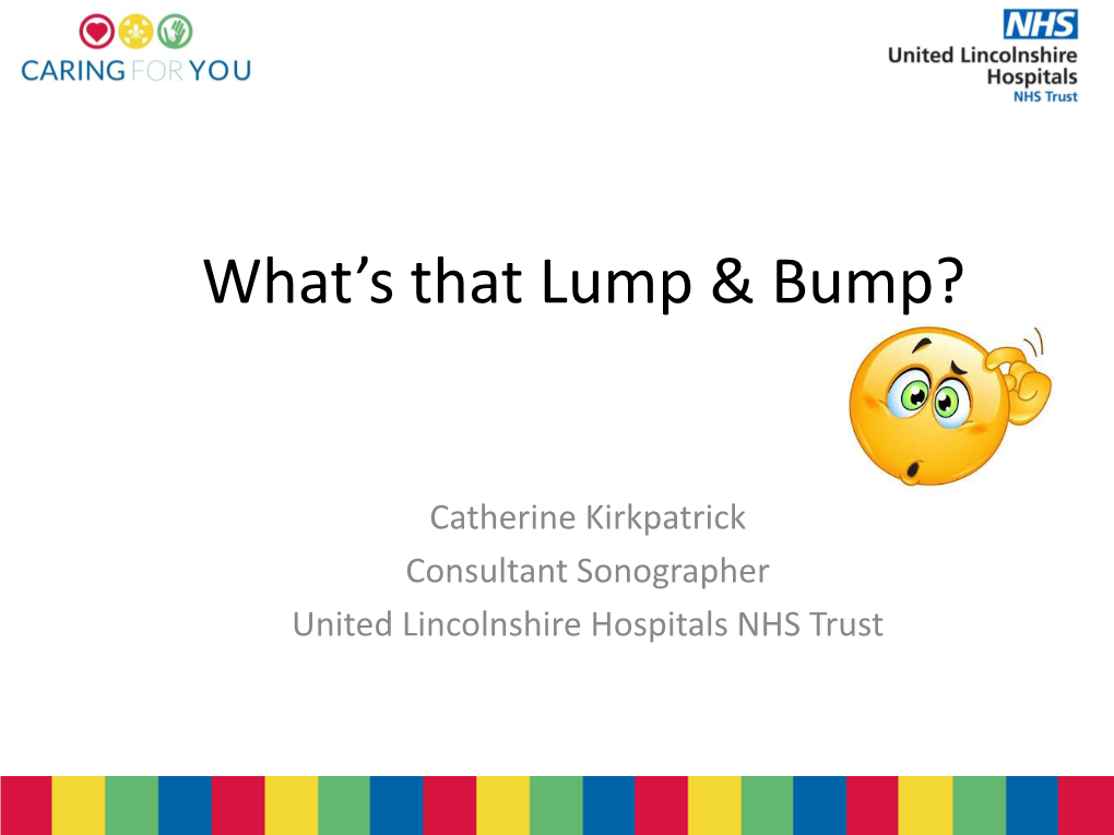 What's That Lump & Bump?