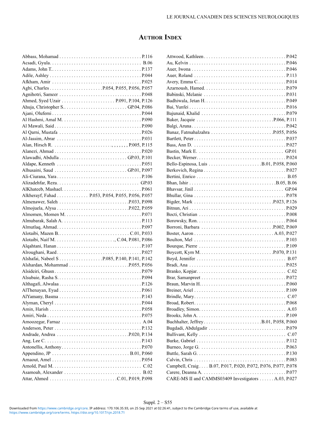 Author Index