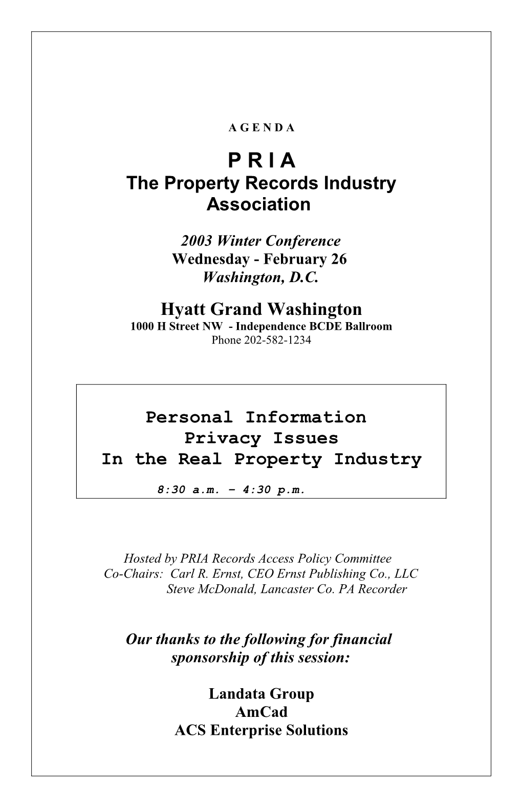 The Property Records Industry