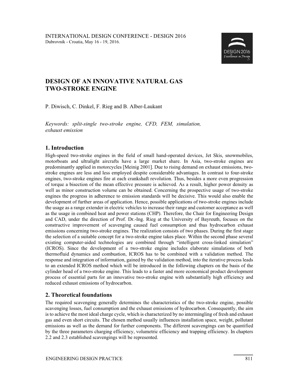 Design of an Innovative Natural Gas Two-Stroke Engine