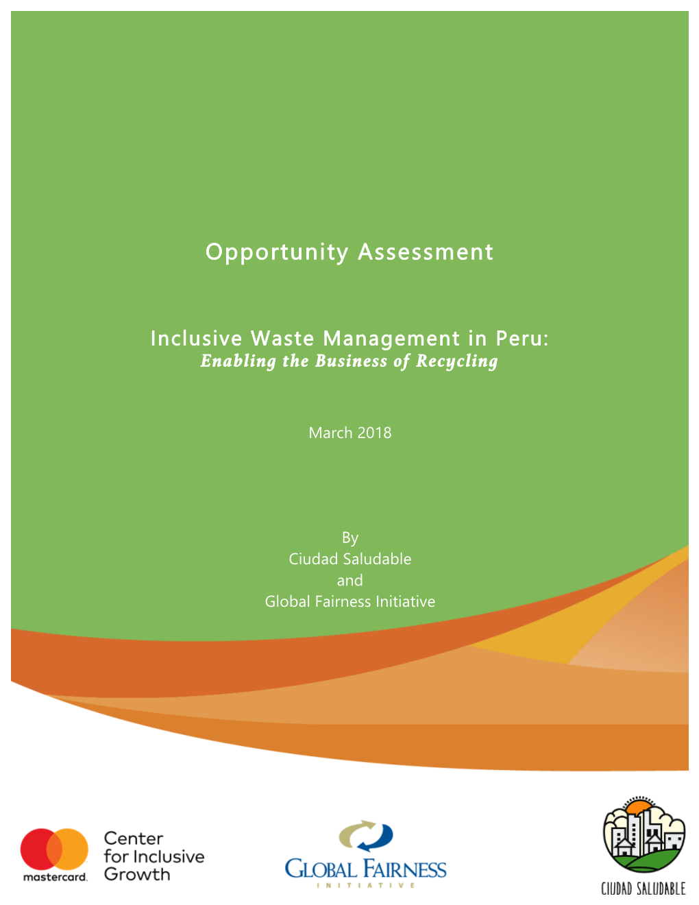 Inclusive Waste Management in Peru: Enabling the Business of Recycling