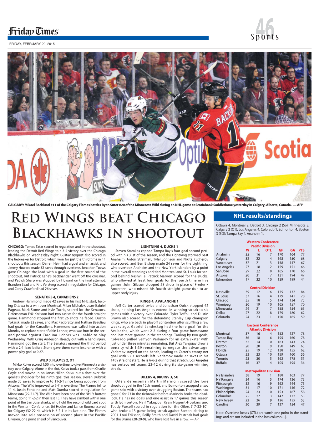 Red Wings Beat Chicago Blackhawks in Shootout