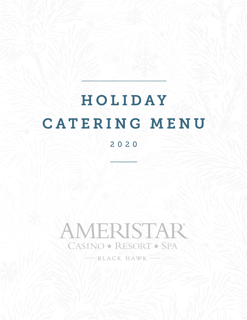 Holiday Catering Menu