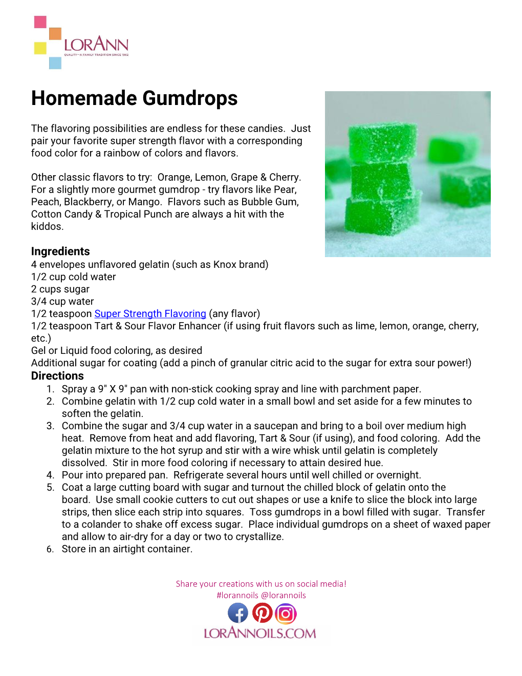 Homemade Gumdrops