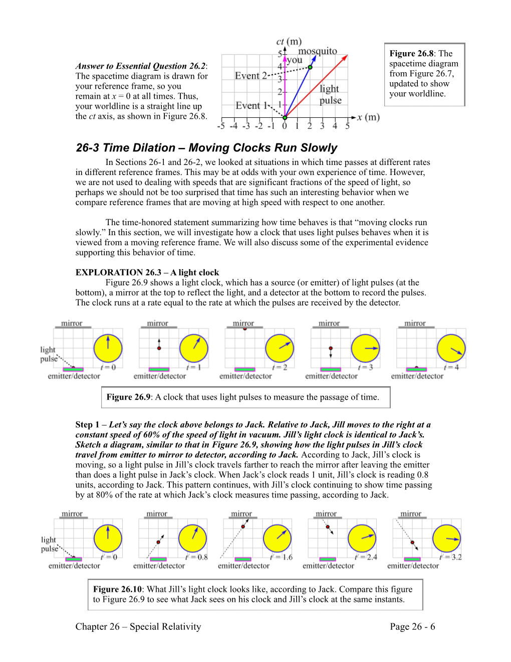 Section 26-3: Time Dilation