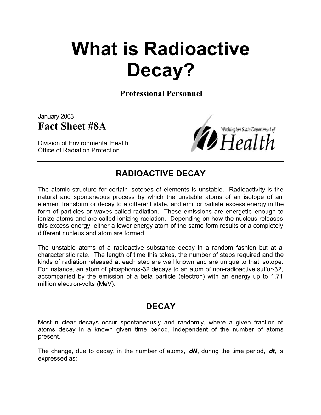 What Is Radioactive Decay?