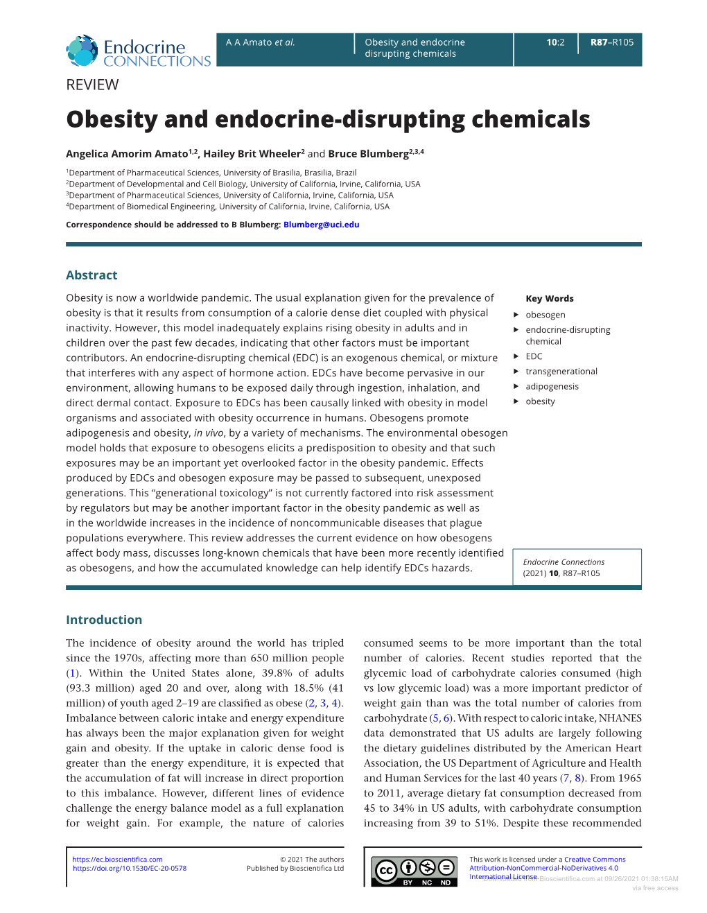 Obesity and Endocrine-Disrupting Chemicals