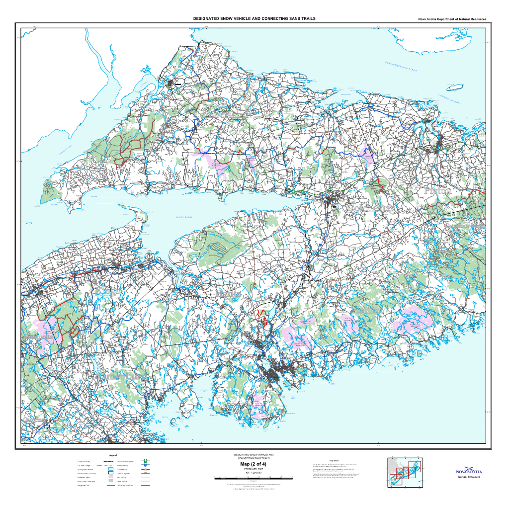 Map (2 of 4) of Natural Resources, Graphic and Mapping Services, 2007