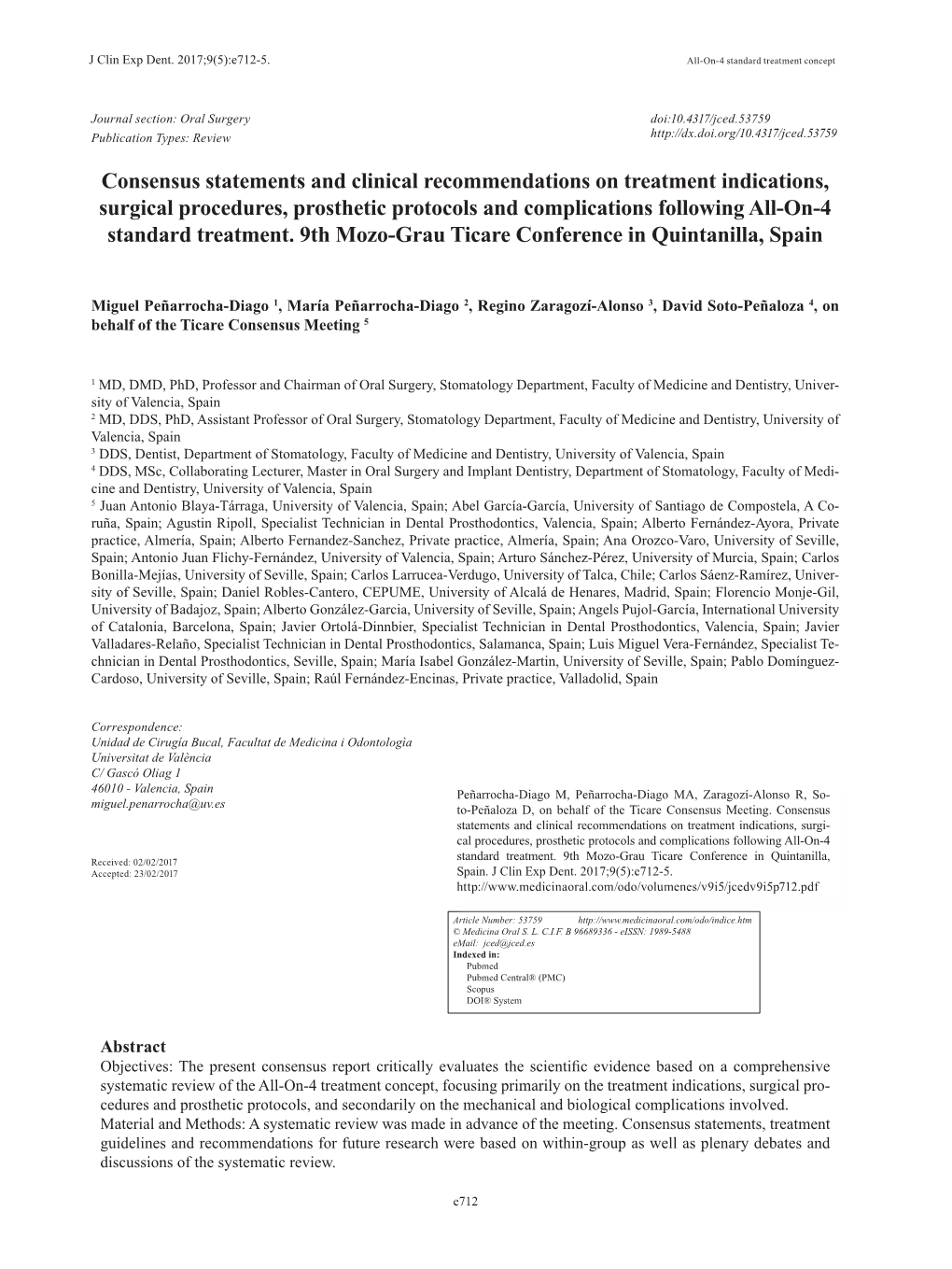 Consensus Statements and Clinical Recommendations on Treatment