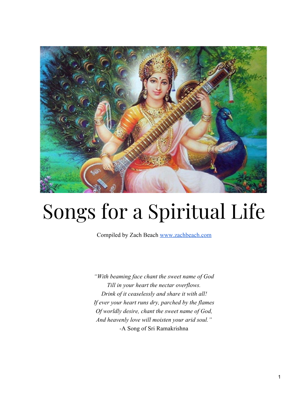 Songs for a Spiritual Life