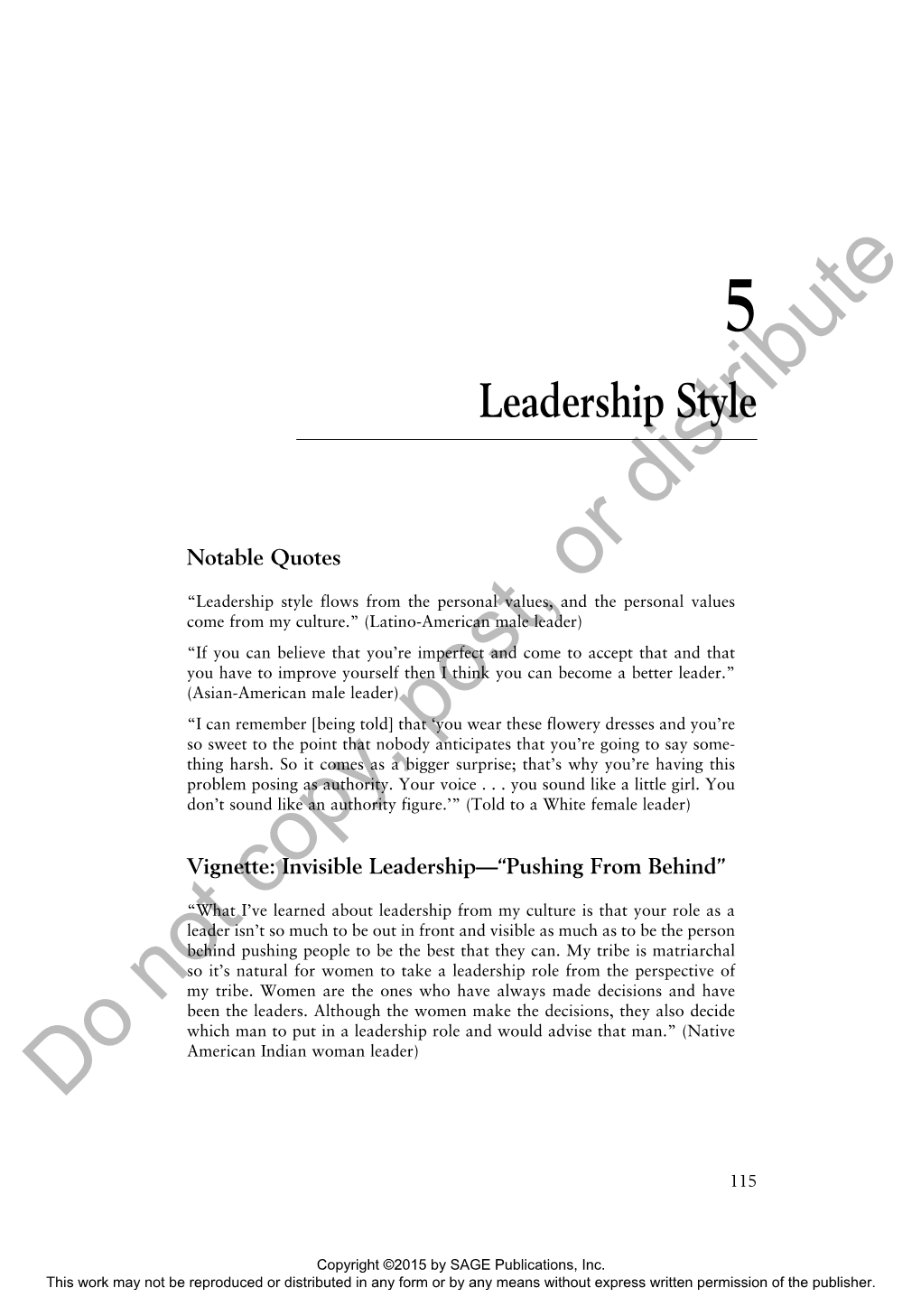 Leadership Style