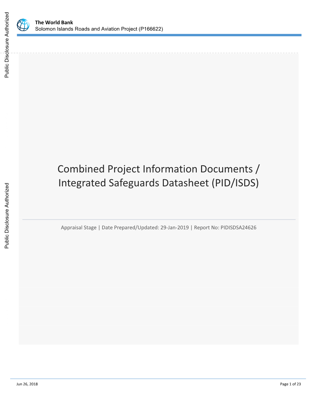 World Bank Document