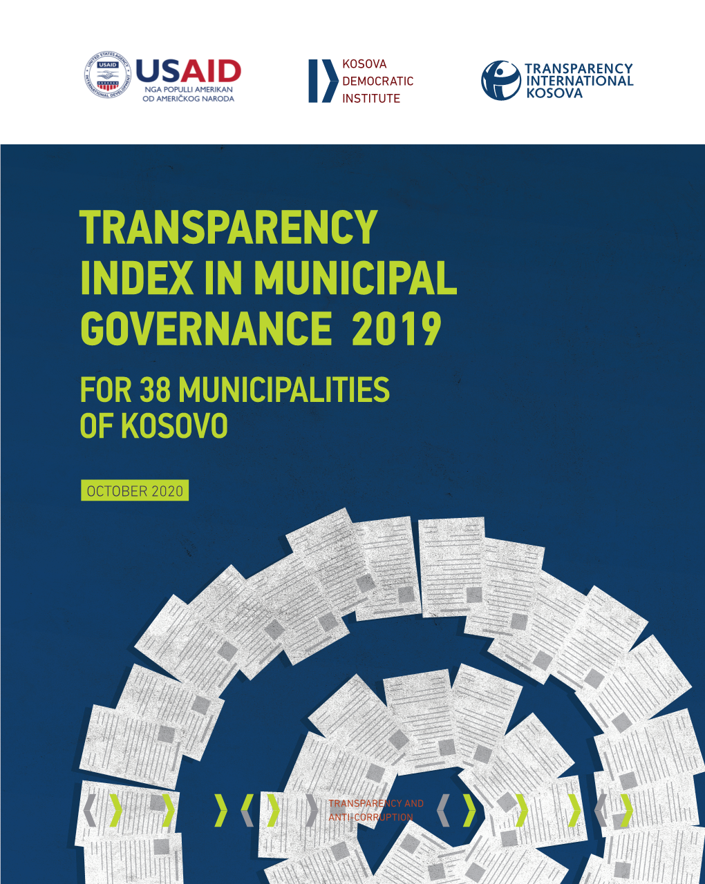 Transparency Index in Municipal Governance 2019 for 38 Municipalities of Kosovo