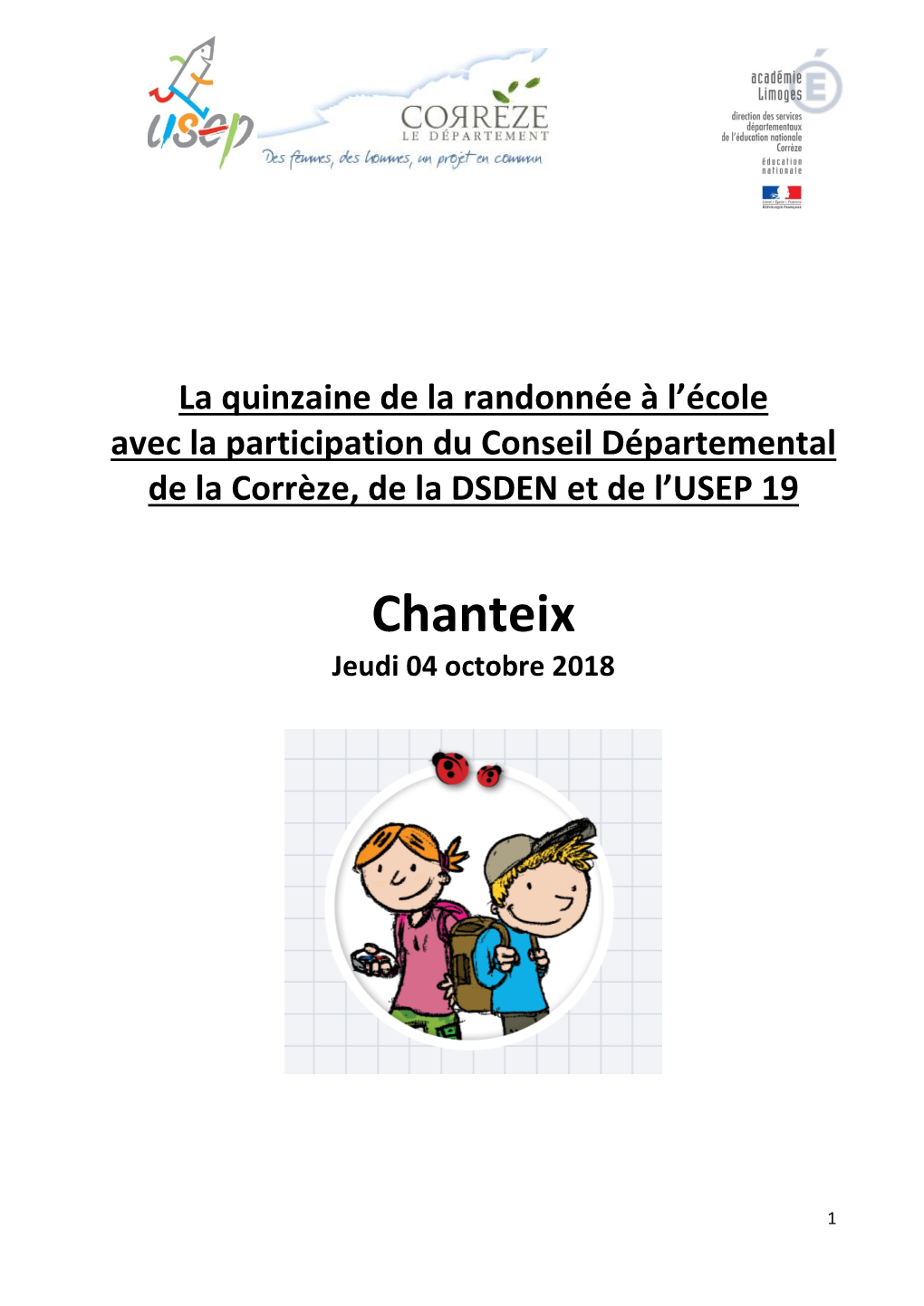 Chanteix Jeudi 04 Octobre 2018
