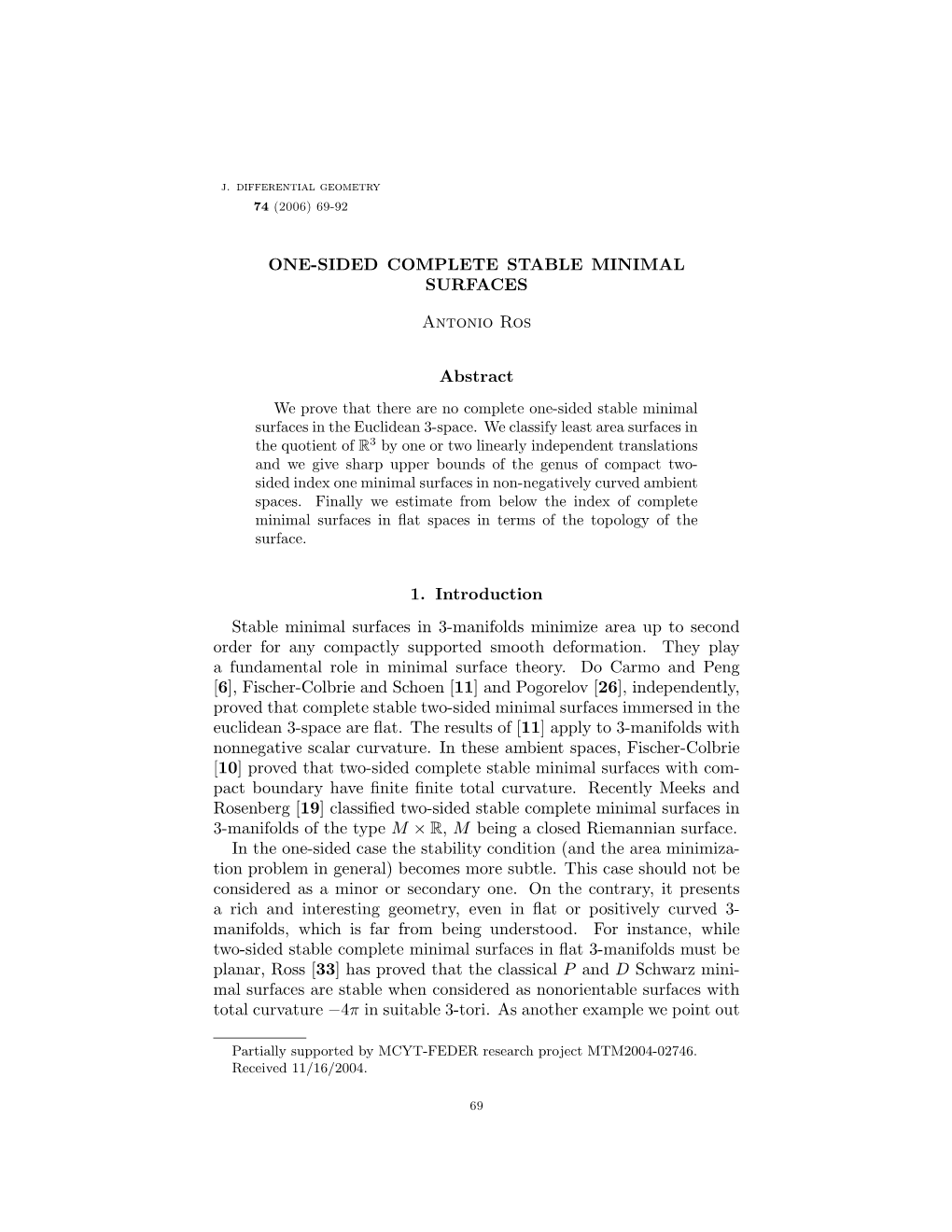 Stable Constant Mean Curvature Tori and the Isoperimetric Problem in Three Space Forms, Comment