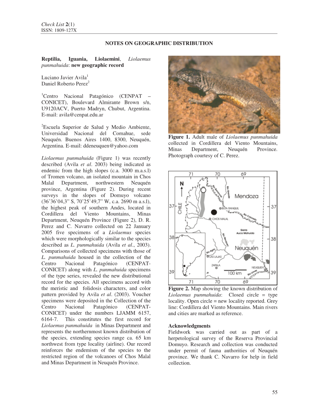 NOTES on GEOGRAPHIC DISTRIBUTION Reptilia, Iguania