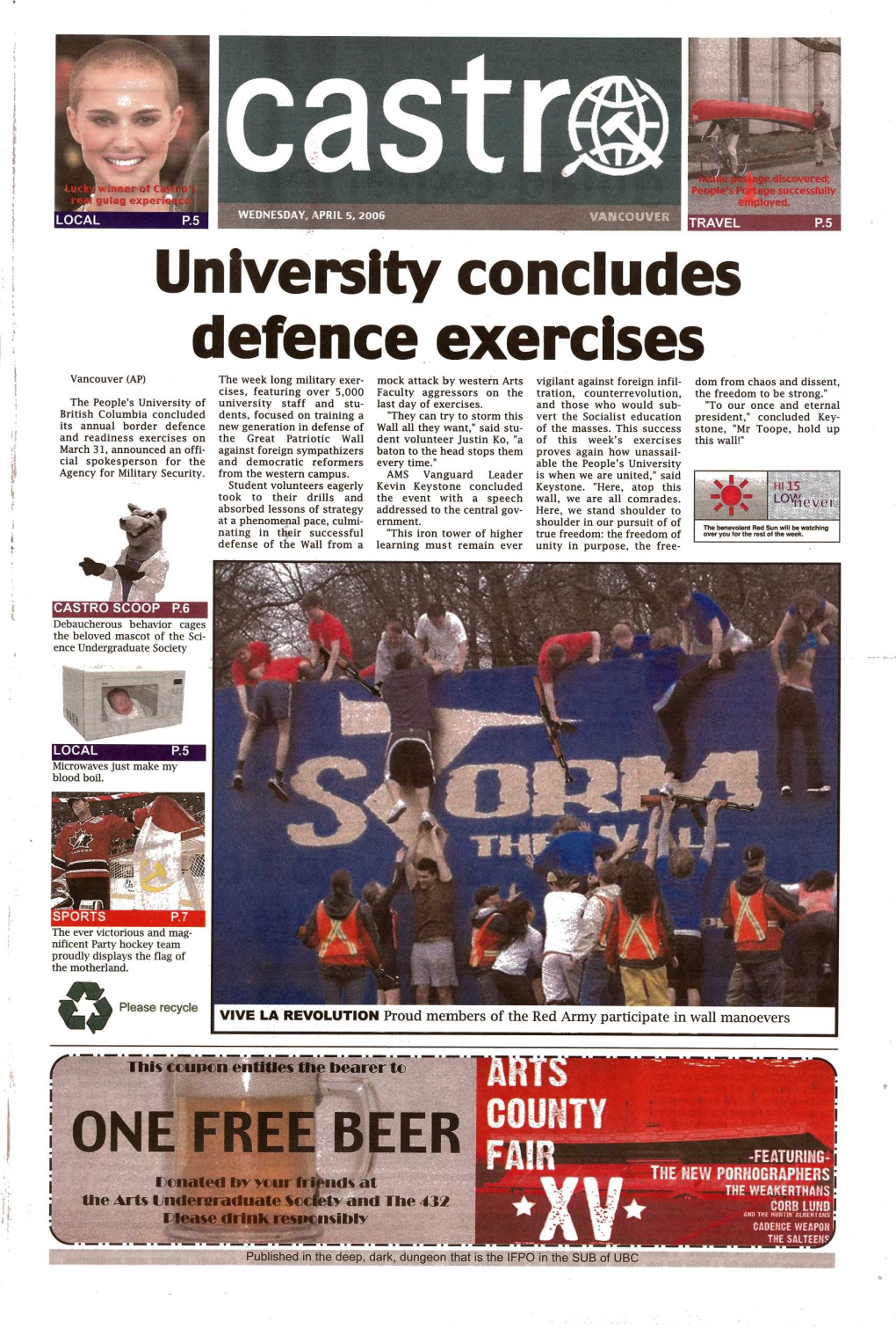 University Concludes Defence Exercises