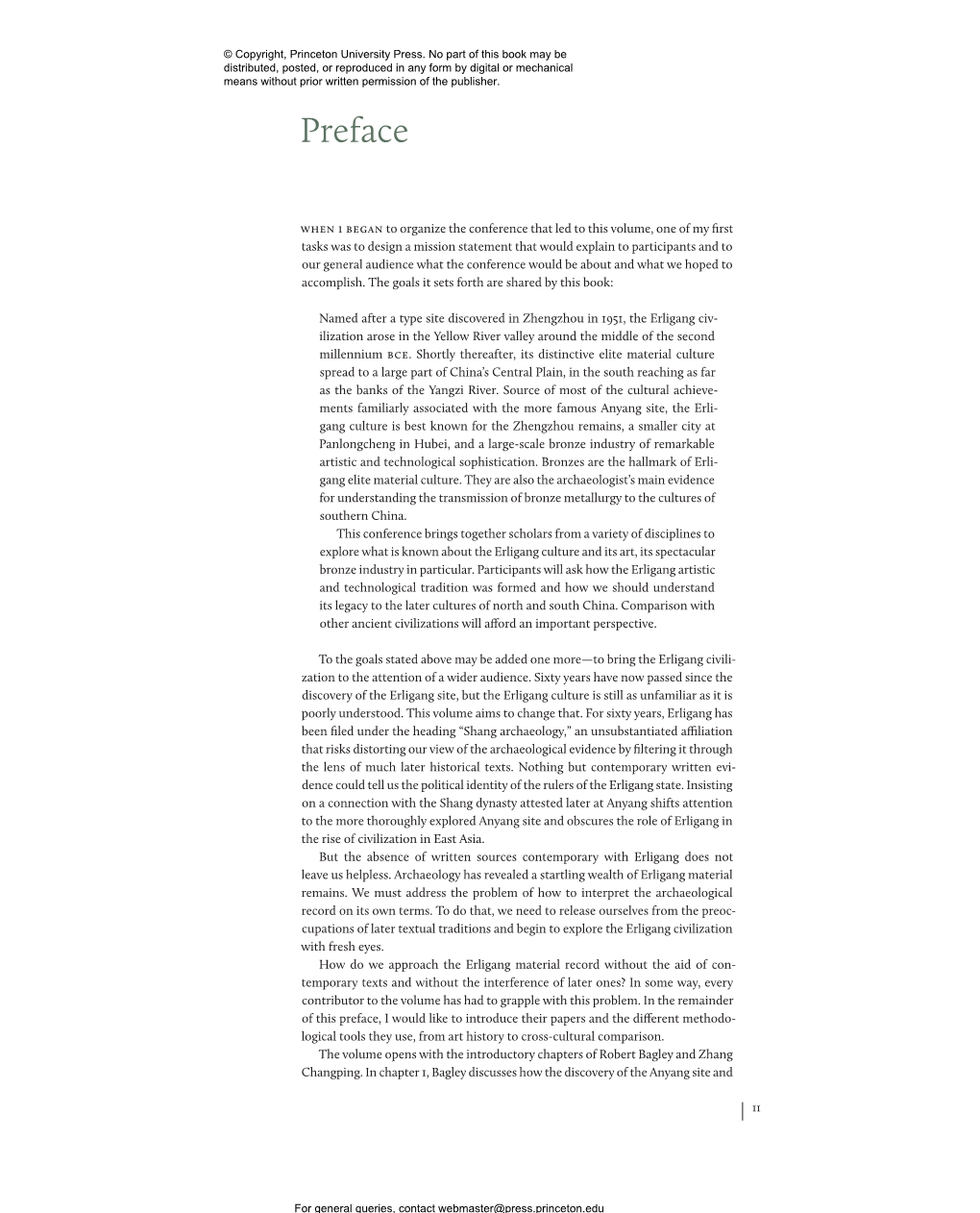 3607 Erligang [BMF 9-26].Indd 11 1/2/14 9:52 AM Its Subsequent Excavation by Li Ji in the 1930S Shaped Interpretations of the Origin of Civilization in China