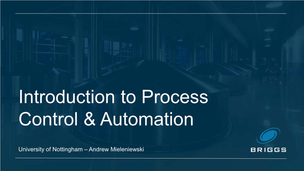 Process Control and Automation