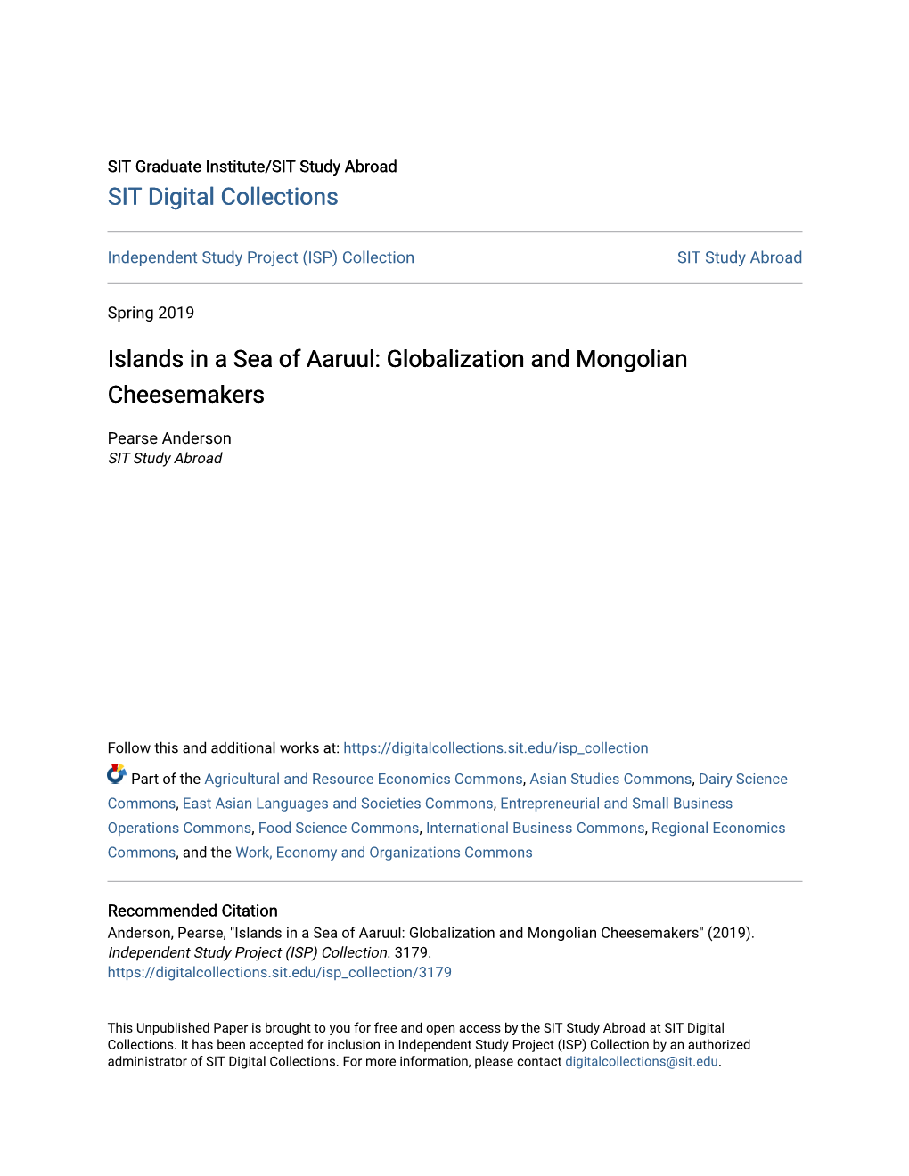 Globalization and Mongolian Cheesemakers